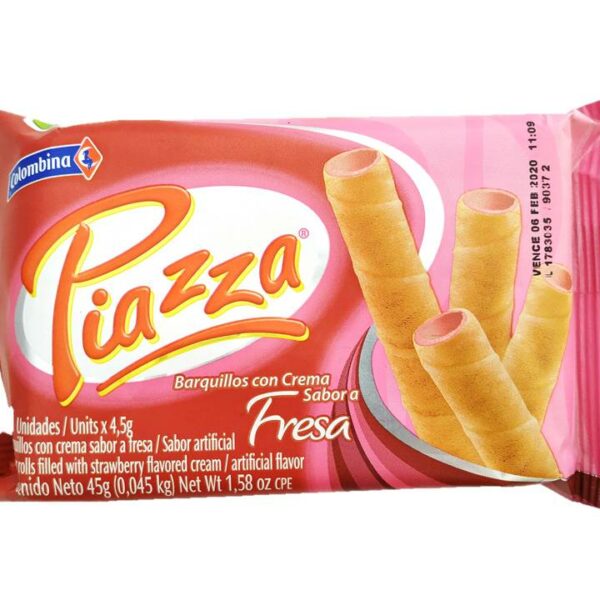 BARQUILLO PIAZZA X 45 GR FRESA