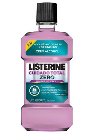 ENJUAGUE LISTERINE X 500 ML ZERO CUIDADO TOTAL