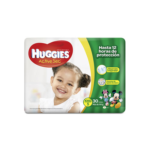 PAÑAL HUGGIES ET 5X30U 25U XXG