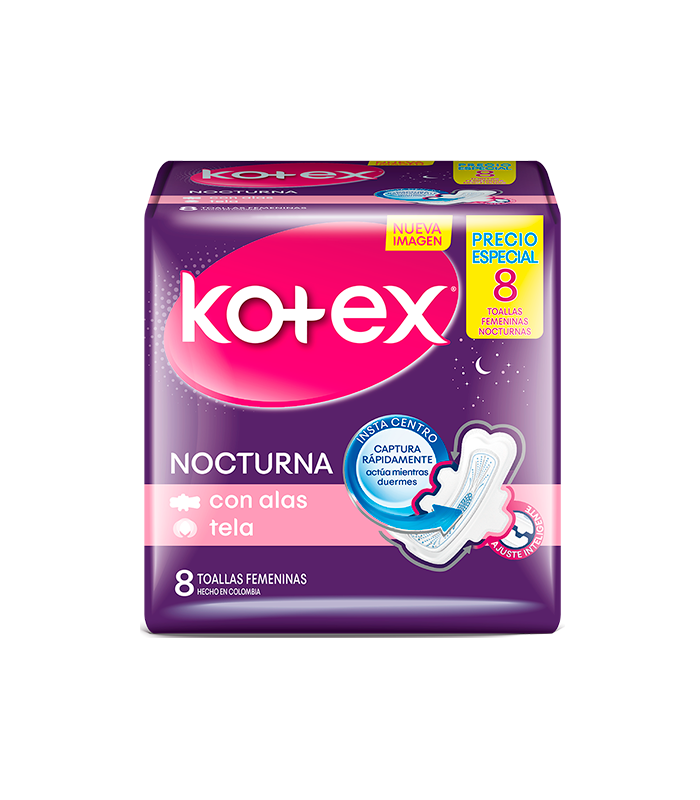 TOALLAS HIG KOTEX NOCTURNA X 8  U