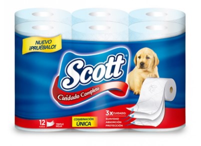 PAPEL HIG SCOTT X 12 ROL XXG C. COMPLETO ROJO