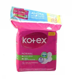 TOALLAS HIG KOTEX NORMAL MEGA PACK  X 24 UND