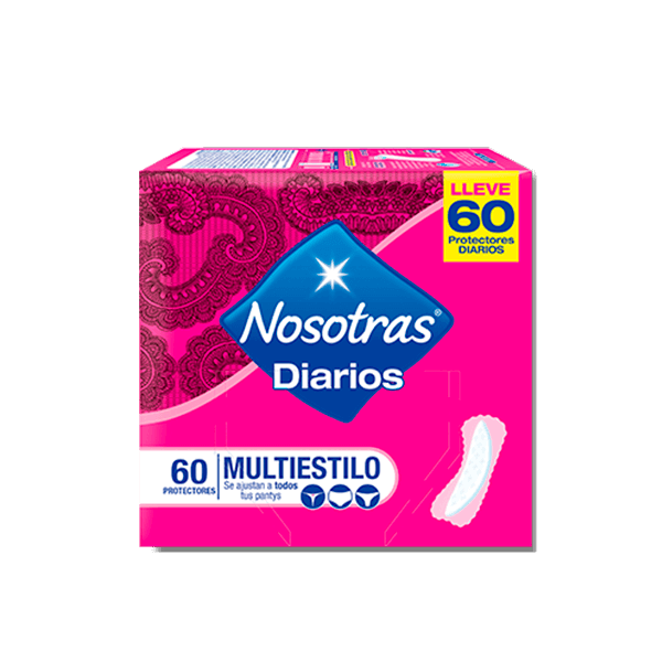 PROTECTOR NOSOTRAS MULTIESTILO X 60 U +2PT LARGO 10