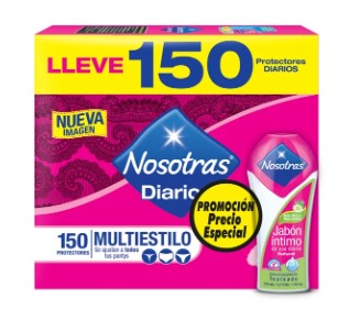 PROTECTOR NOSOTRAS MULTIESTILO X 150 U + J. INTI 110