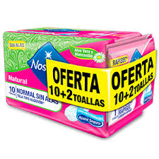 TOALLAS HIG NOSOTRAS NORMAL SIN ALAS X 10 U + 