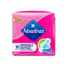 TOALLAS HIG NOSOTRAS INVISI RAPIGEL X  10 / 12 UND