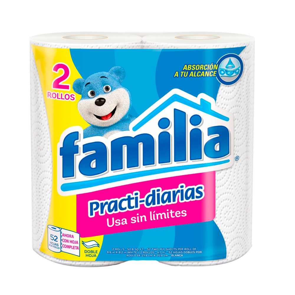 TOALLAS COCINA FAMILIA PRACT 2X50 H