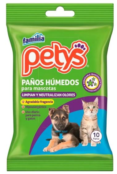 PAÑITOS HUM PETYS X 10 UN