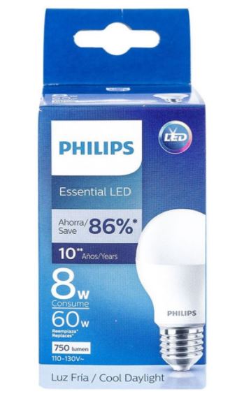 BOMBILLO LED PHILIPS 8 W