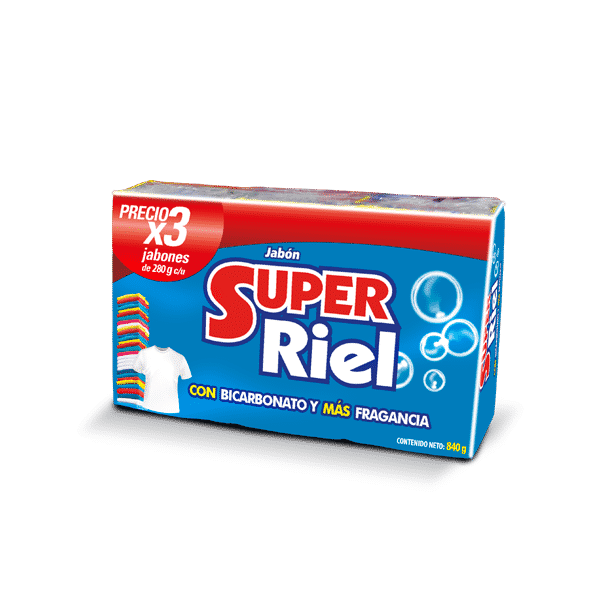 JABON BARRA SUPER RIEL X 280 GR