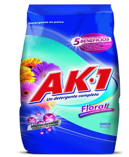 DETERGENTE AK1 X 3900 GR FLORAL