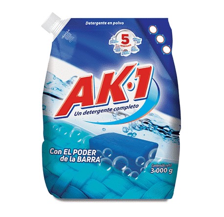 DETERGENTE AK1 X 3000 GR  360º OXIGENO ACTIVO