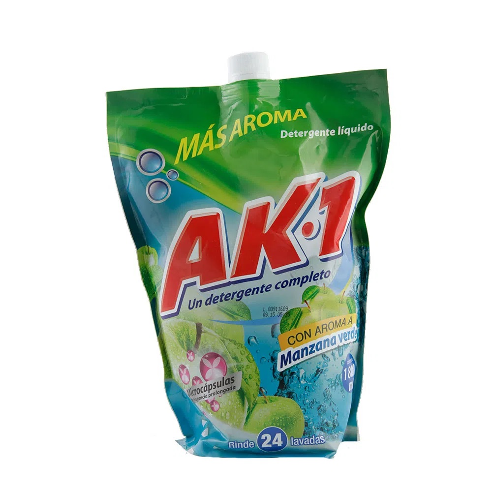 DETERGENTE AK1 LIQ X 1800 ML DP MANZANA