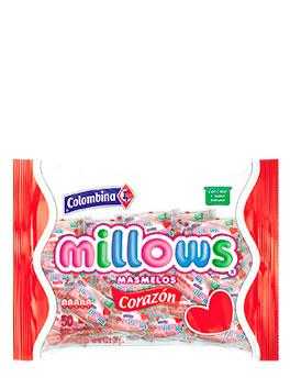 MASMELOS MILLOWS X 290 GR CORAZON 50U