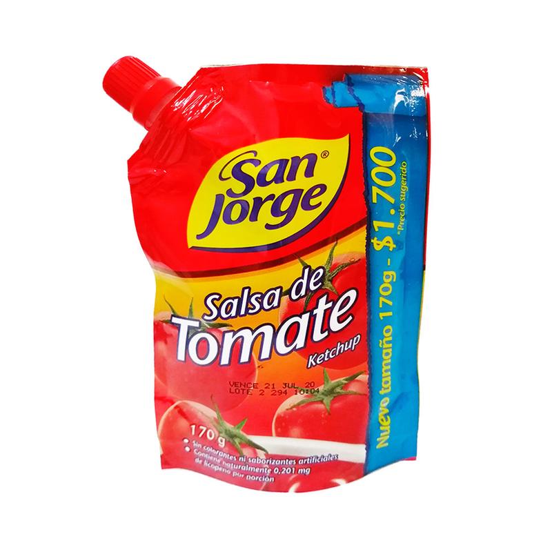 SALSA TOMATE SAN JORGE X 170 GRS