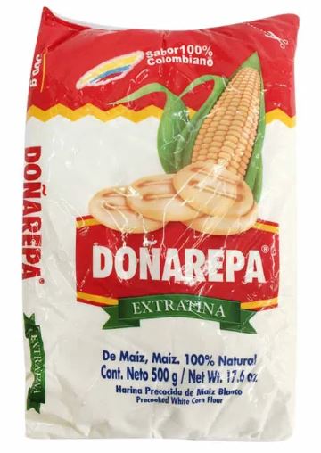 HARINA MAIZ DOÑA AREPA BLANCA X 500 GR