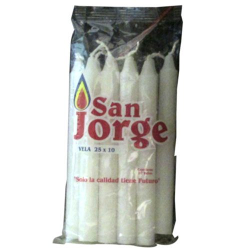 VELAS SAN JORGE E BLANCA X 10 UND