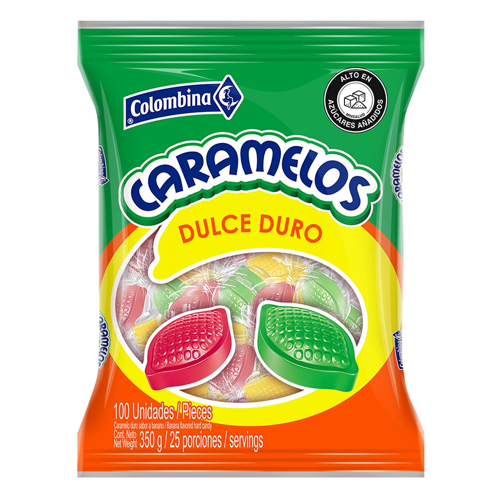 DULCE BANANA CARAMELOS X 100 U  350G