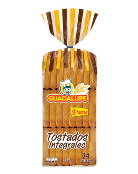 TOSTADAS GUADALUPE INTEGRAL X24U 280G