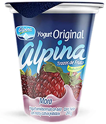 YOGURT ALPINA VASO X 150 ML MORA