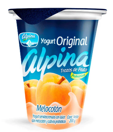 YOGURT ALPINA VASO X 150 ML MELOCOTON