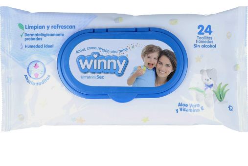 TOALLAS WINNY ALOE X 24U