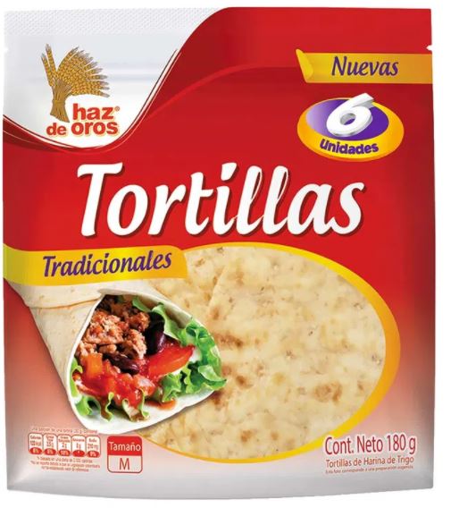 TORTILLA HAZ ORO X 180 GR 6U TRADICI