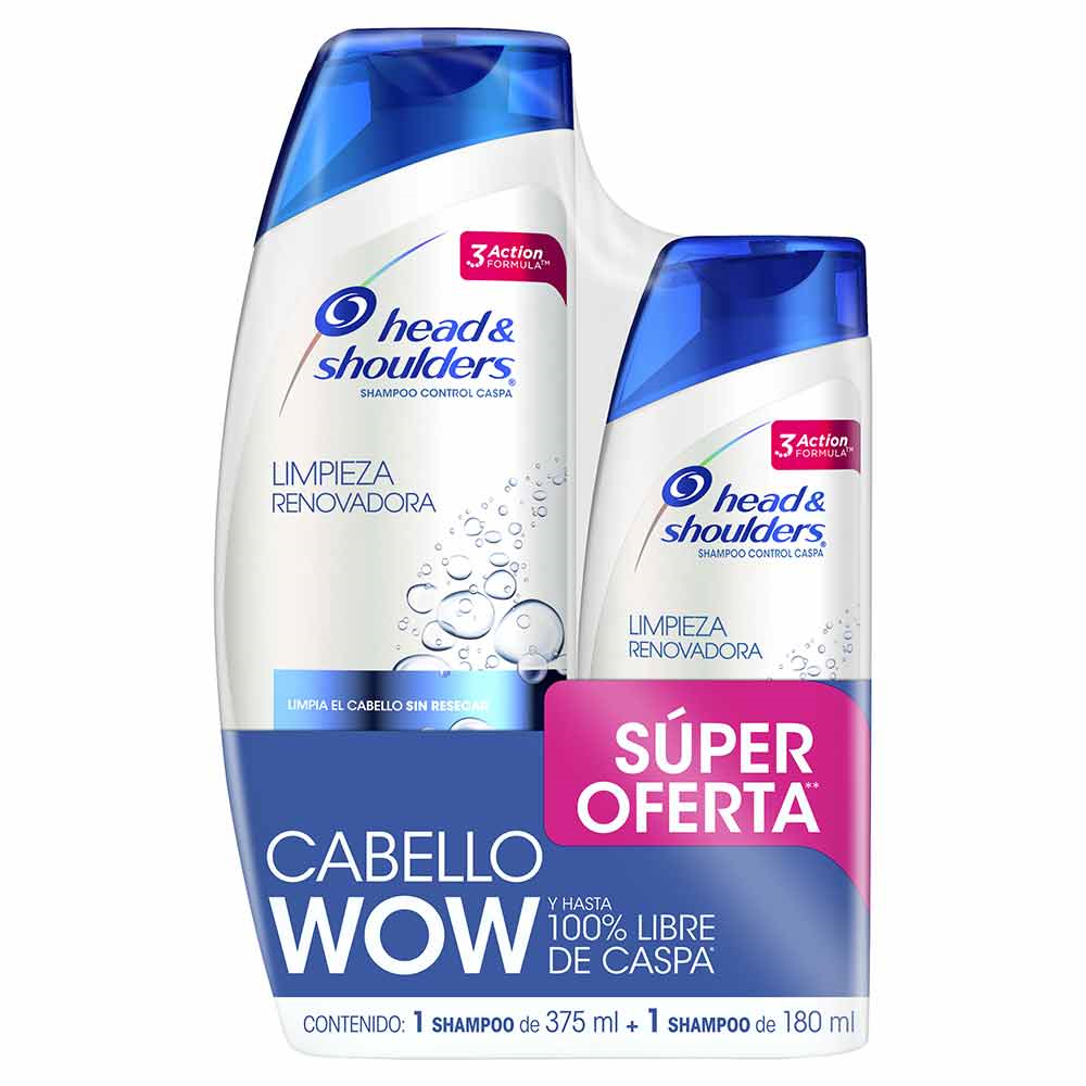SHAMPOO H&S X 375 ML + 180 ML LIMPIEZA RENOVAD