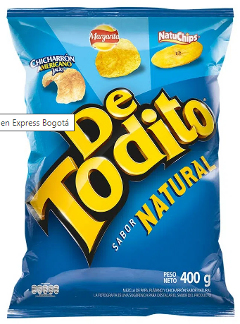 PASABOCA DETODITO X 400 GR NATURAL
