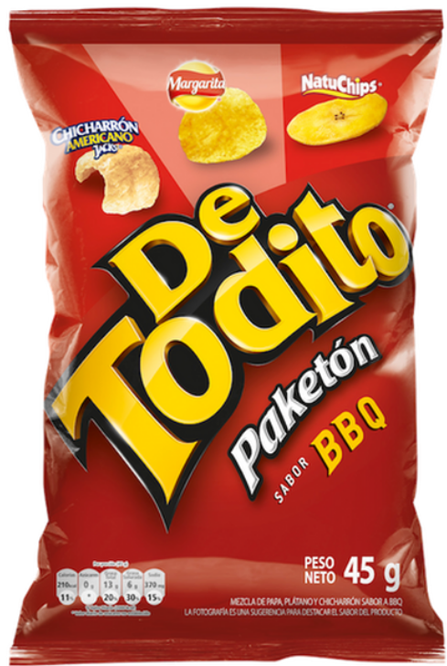 PASABOCA DETODITO X 58/50/55 GR BBQ