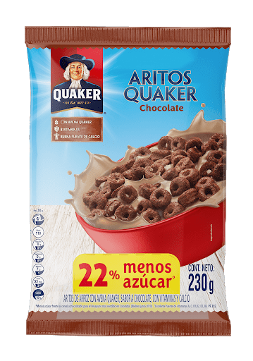 ARITOS QUAKER CHOCOLATE X 230 GR