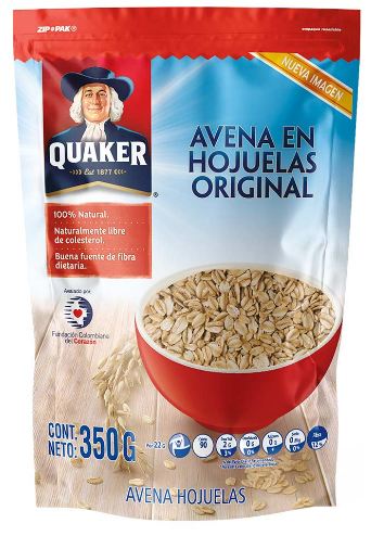 AVENA QUAKER HOJUELA X 350 GR