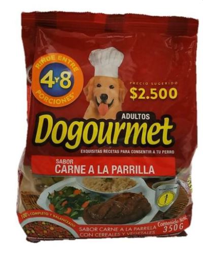 CONC DOGOURMET X 350 GR CARNE PARRILLA
