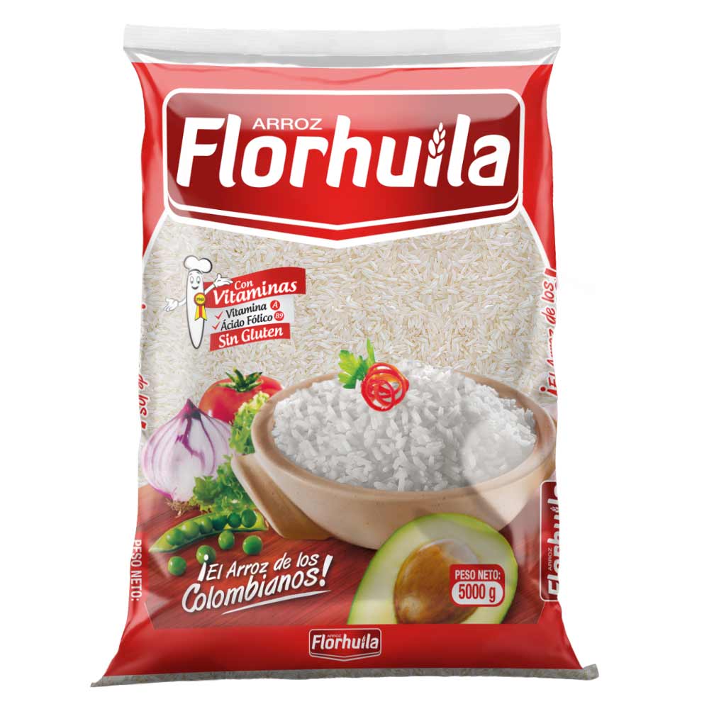 ARROZ FLOR HUILA REGULAR X 5000 GR