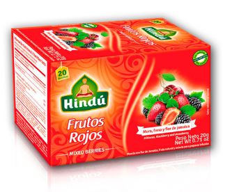 INFUSION FRUTAL HINDU X 20 BS 20 GR FRUTOS ROJOS