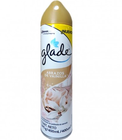 AMBIENTADOR GLADE SPRAY X 400 ML VAINILLA