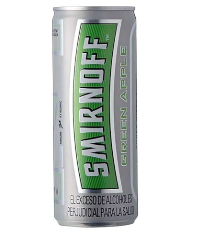 CERVEZA SMIRNOFF X 250 ML GEEN APPLE LATA