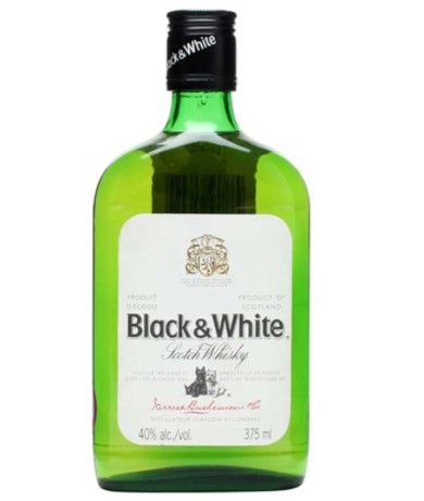 WHISKY BLACK & WHITE X 375 ML
