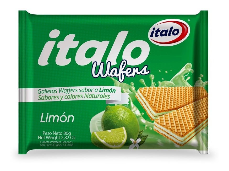 GALLETA ITALO WAFER MINITACO X 70/80 GR LIMON