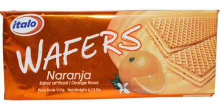 GALLETA ITALO WAFER X 117 GR NARANJA