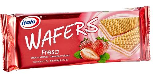 GALLETA ITALO WAFER X 117 GR FRESA