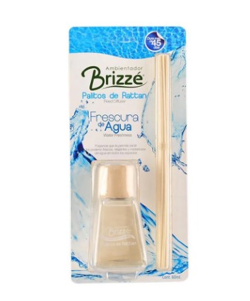AMBIENTADOR BRIZZE PALITO RATTAN X 60 ML FRESCURA AGUA