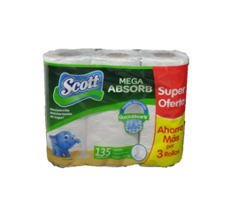 TOALLAS COCINA SCOTT 3EN1 3X45 HJS (135HJ) VERDE