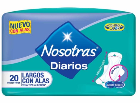 PROTECTOR NOSOTRAS DIARIOS LARGOS X 20 UND