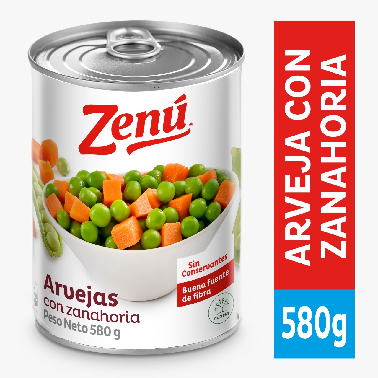 ARVEJA ZENU X 580 GR ZANAHORIA