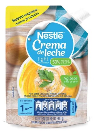 CREMA LECHE NESTLE X 200 GR LIGTH
