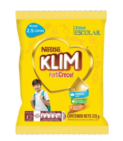 LECHE POLVO KLIM X 325 GR FORTI CRECE