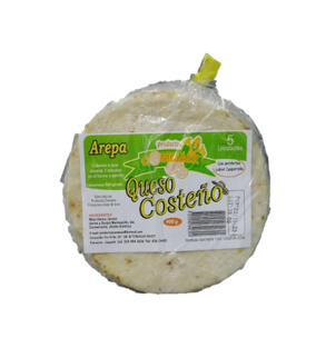 AREPA COMMAIZ QUESO COSTEÑO X 400 G 5 U