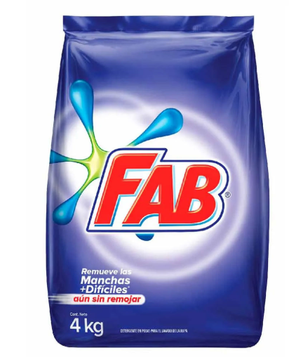 DETERGENTE FAB X 4000 GR FLORAL ULTRA FLASH