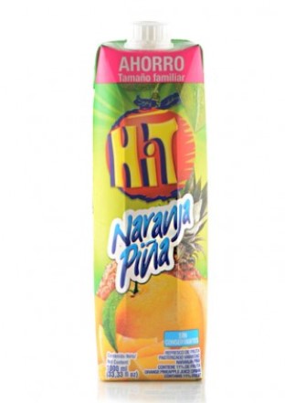 JUGO HIT CJ X 1000 ML NARANJA PIÑA
